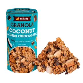 Mixit Granola z pece Kokos a hořká čokoláda 380 g